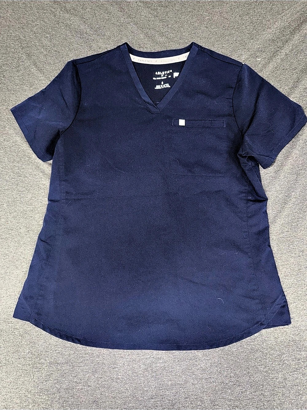 Figs Navy V-Neck Scrub Top Size Small